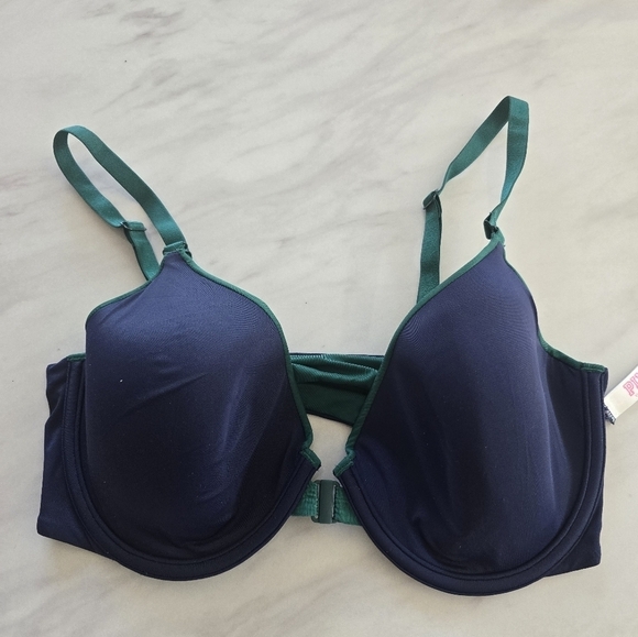 Victoria's Secret Womens Bra 36DD Green Blue Underwire  Pushup Convertible - Picture 13 of 14